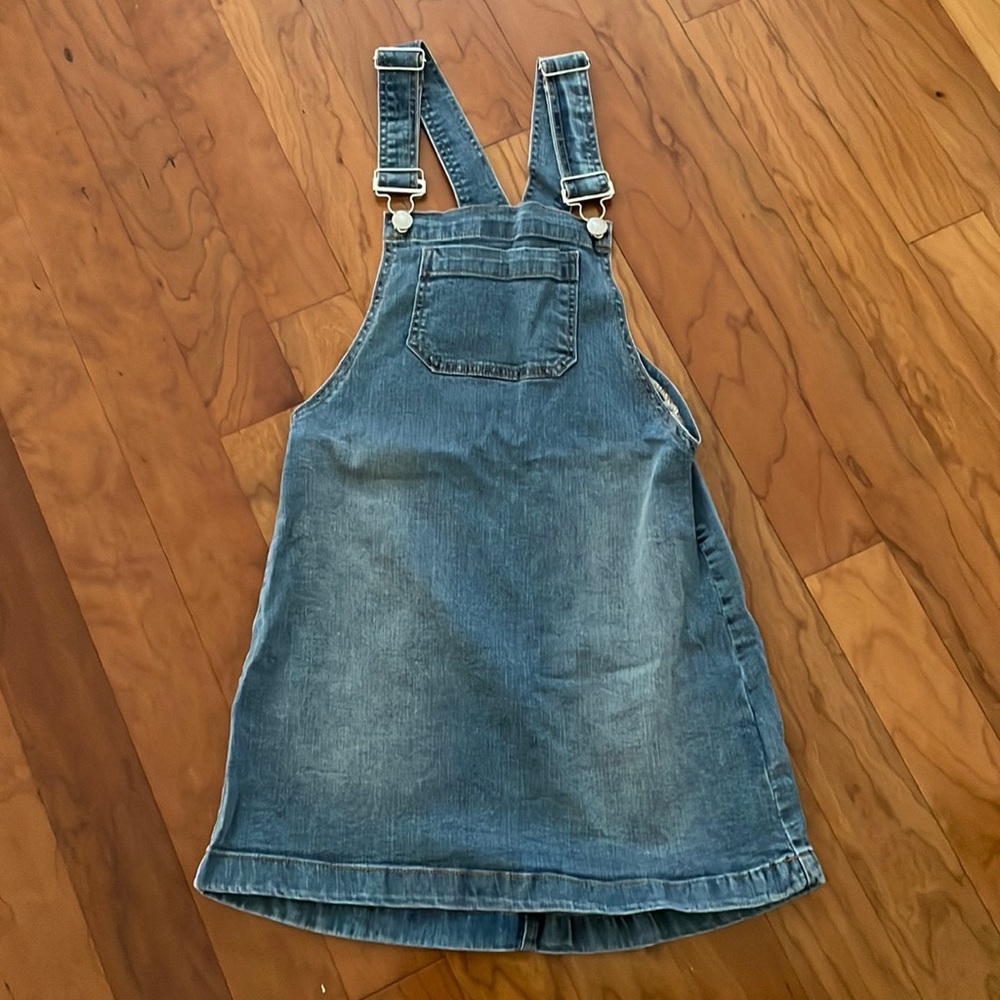 denim overall dress